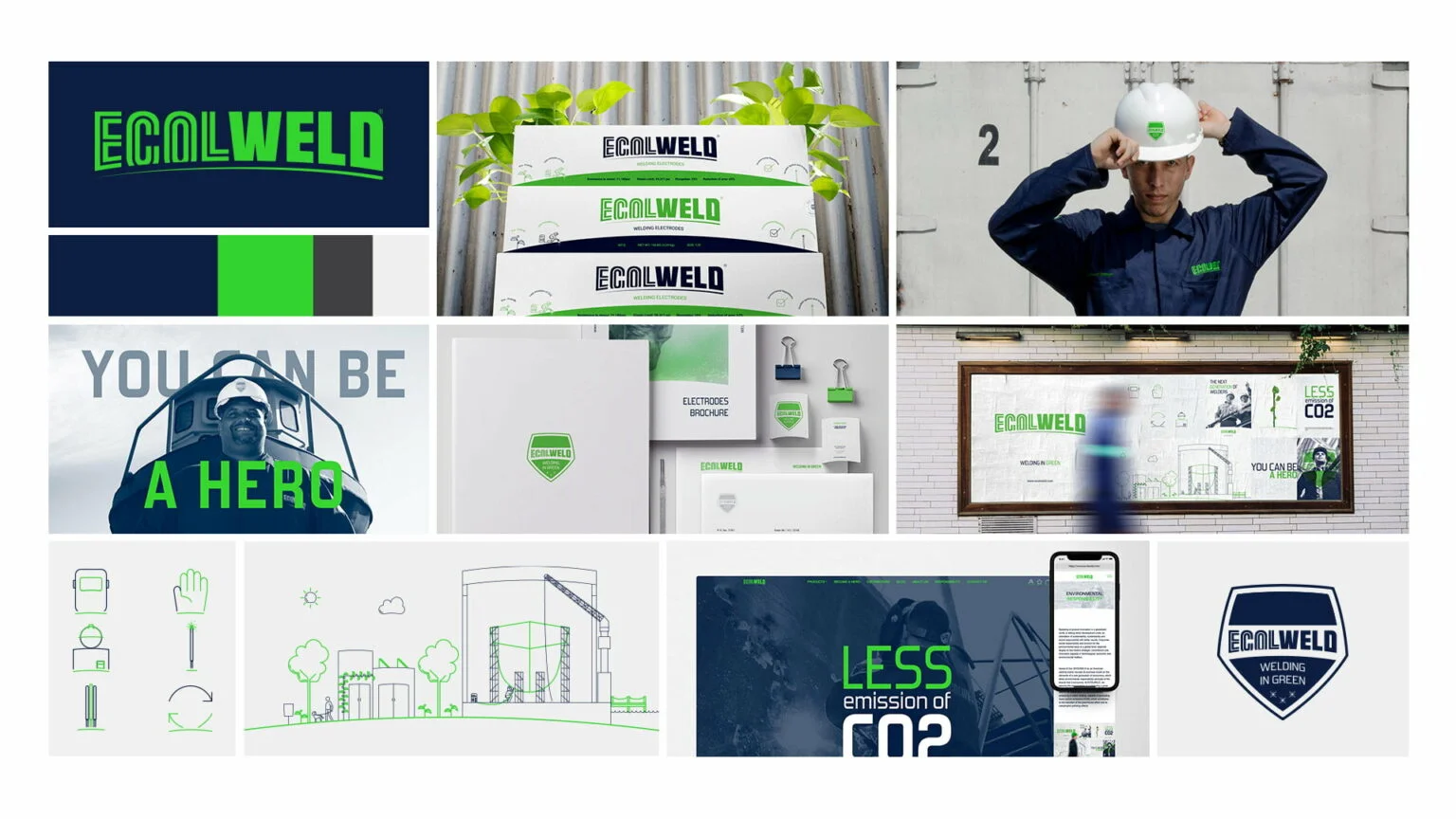 Vista global de la marca Ecolweld donde se deja ver su posicionamiento de marca