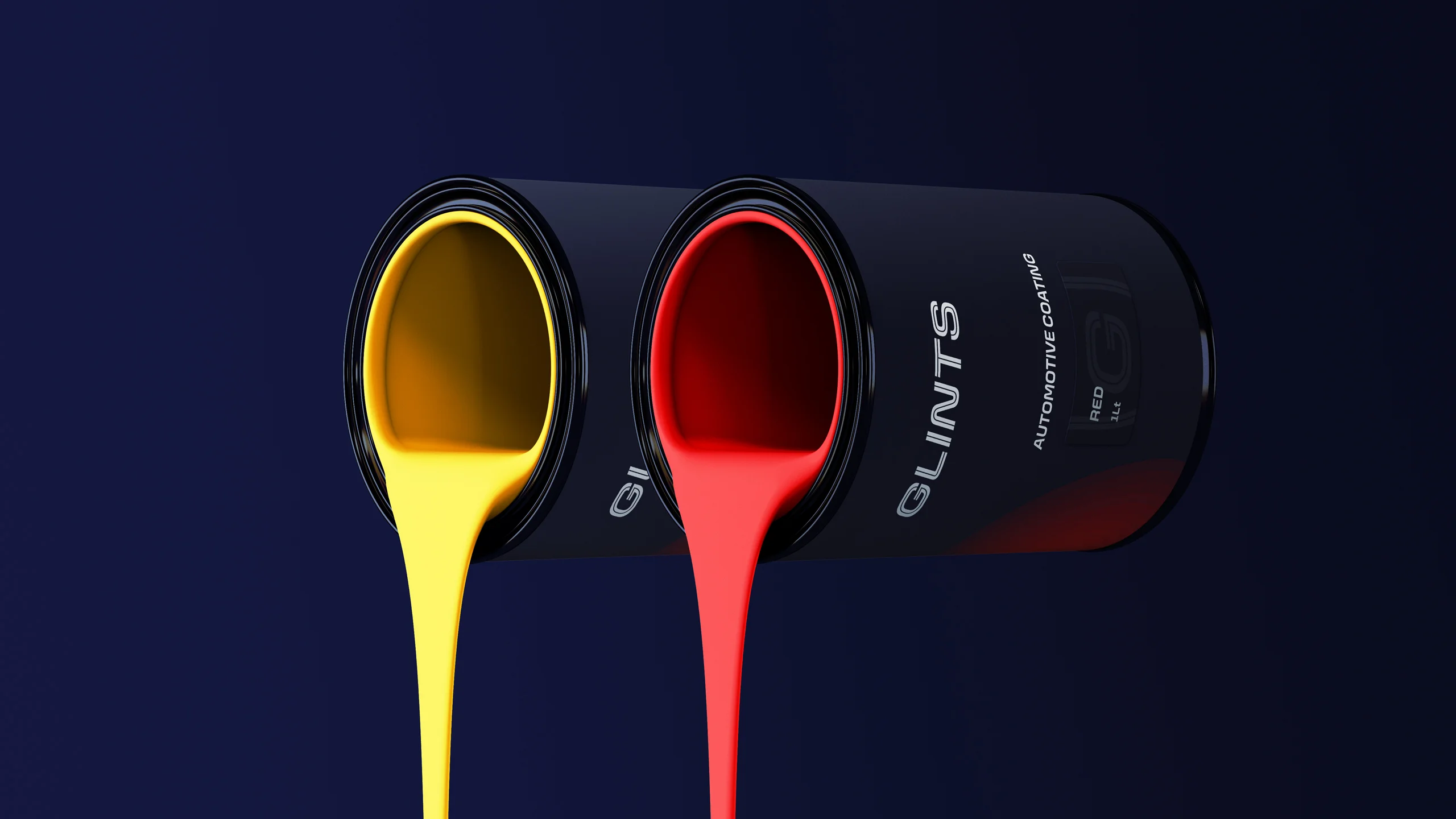 glints paint metal bucket