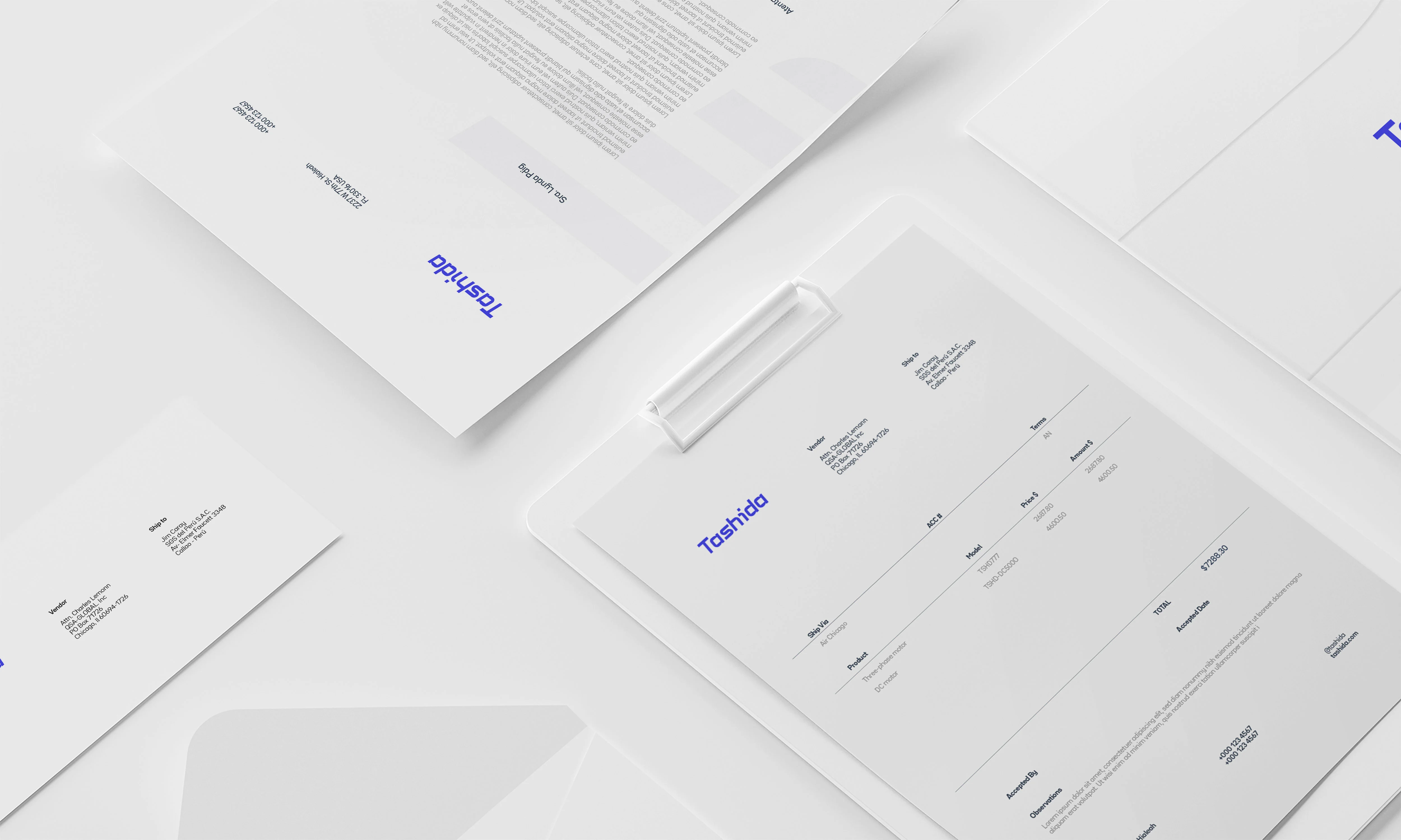 Tashida Folders and Letters
